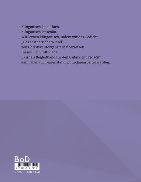Produktbild: Der Klingonische Morgenstern