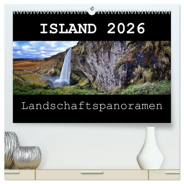Produktbild: Island 2026 Landschaftspanoramen (hochwertiger Premium Wandkalender 2026 DIN A2 quer), Kunstdruck in Hochglanz