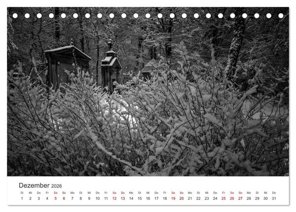 Produktbild: Wachgek&uuml;sst - Vom Zauber der Vergangenheit - S&uuml;dwestkirchhof Stahnsdorf (Tischkalender 2026 DIN A5 quer), CALVENDO Monatskalender