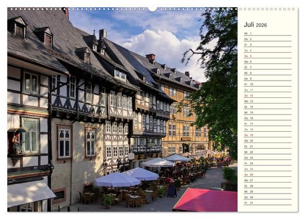 Produktbild: Goslar - Hanse- und Kaiserstadt im Harz (Wandkalender 2026 DIN A2 quer), CALVENDO Monatskalender