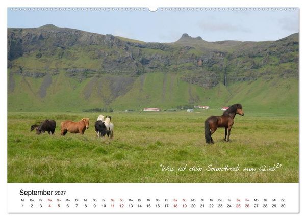 Produktbild: Islandherzen (hochwertiger Premium Wandkalender 2027 DIN A2 quer), Kunstdruck in Hochglanz