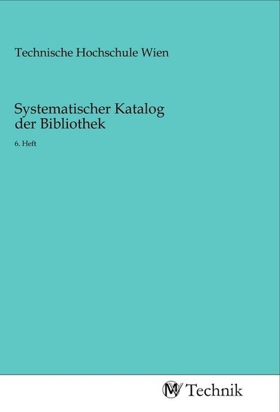 Produktbild: Systematischer Katalog der Bibliothek