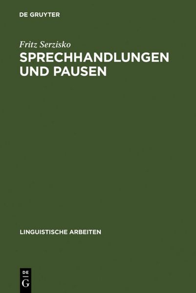 Produktbild: Sprechhandlungen und Pausen