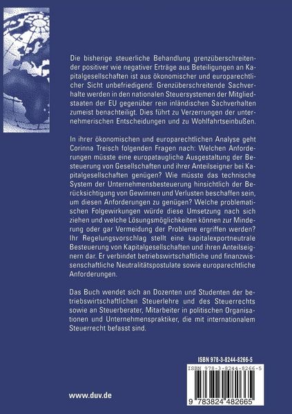 Produktbild: Europataugliche Ausgestaltung der Unternehmensbesteuerung