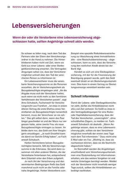 Produktbild: Schnelle Hilfe im Trauerfall