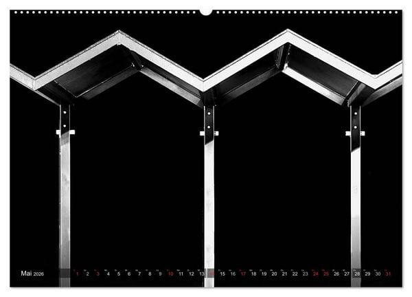 Produktbild: Struktur in Stahl (Wandkalender 2026 DIN A2 quer), CALVENDO Monatskalender