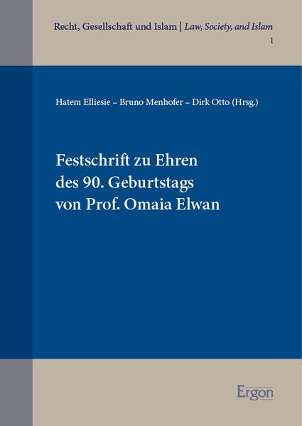 Produktbild: Festschrift zu Ehren des 90. Geburtstags von Prof. Omaia Elwan