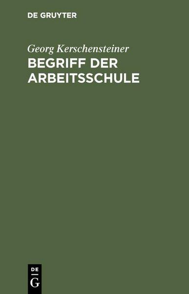 Produktbild: Begriff der Arbeitsschule