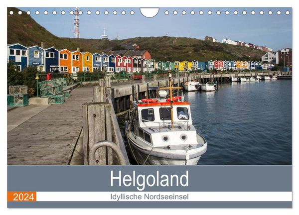 Helgoland - idyllische Nordseeinsel (Wandkalender 2024 DIN A4 quer), CALVENDO Monatskalender