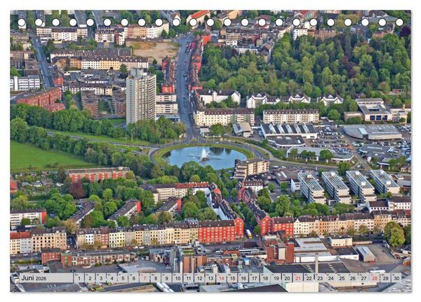 Produktbild: Aachen aus der Luft - Eine Fahrt mit dem Hei&szlig;luftballon (Tischkalender 2026 DIN A5 quer), CALVENDO Monatskalender