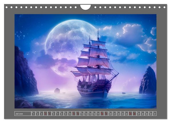 Produktbild: Tr&auml;umereien in Blau (Wandkalender 2026 DIN A4 quer), CALVENDO Monatskalender