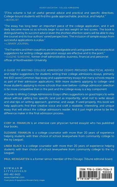Produktbild: Guide to Writing College Admissions Essays