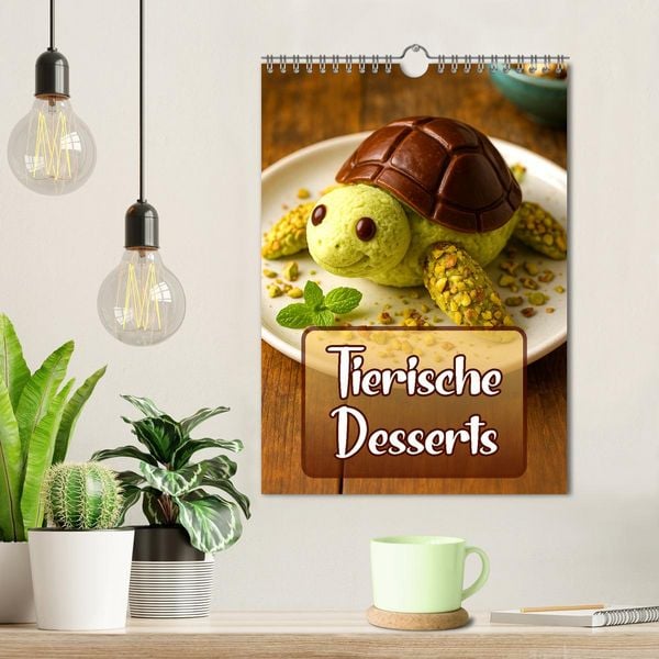 Produktbild: Tierische Desserts (Wandkalender 2026 DIN A4 hoch), CALVENDO Monatskalender