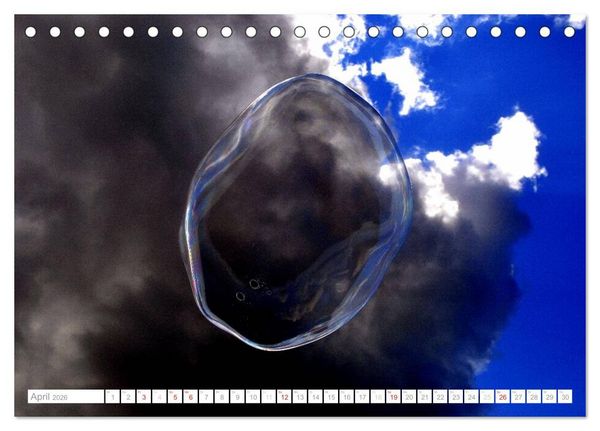 Produktbild: Seifenblasen Skulpturen und Strukturen (Tischkalender 2026 DIN A5 quer), CALVENDO Monatskalender