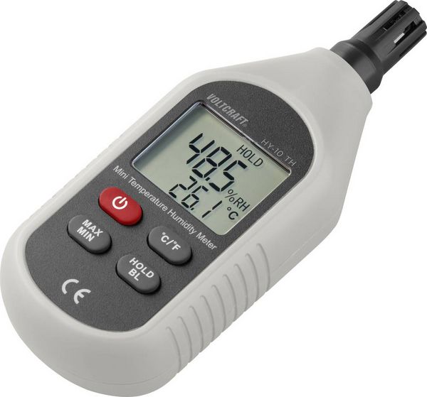Produktbild: VOLTCRAFT HY-10 TH Luftfeuchtemessger&auml;t (Hygrometer) 0% rF 100% rF