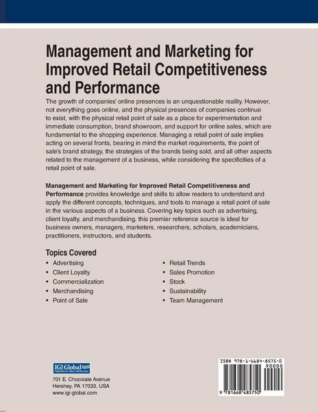 Produktbild: Management and Marketing for Improved Retail Competitiveness and Performance