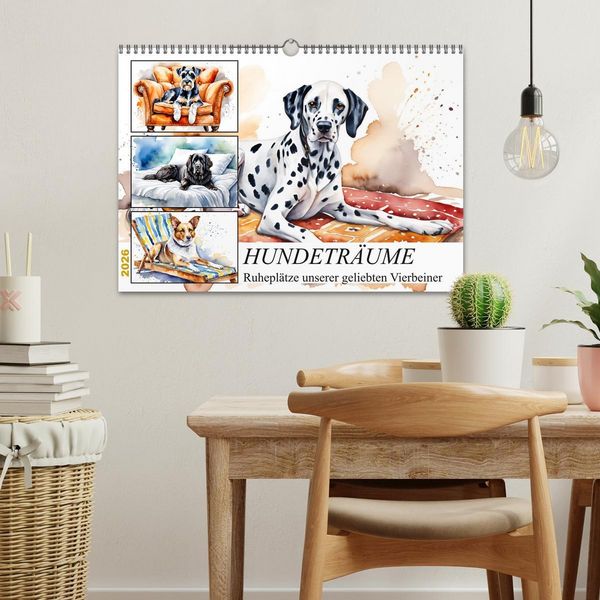 Produktbild: Hundetr&auml;ume (Wandkalender 2026 DIN A3 quer), CALVENDO Monatskalender