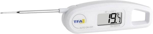 TFA Dostmann 30.1047 Küchen-Thermometer Abschaltautomatik gemäß HACCP und EN 13485, Strahlwassergeschützt IP65 Soßen, Pa
