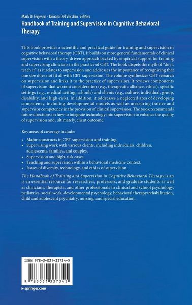 Produktbild: Handbook of Training and Supervision in Cognitive Behavioral Therapy