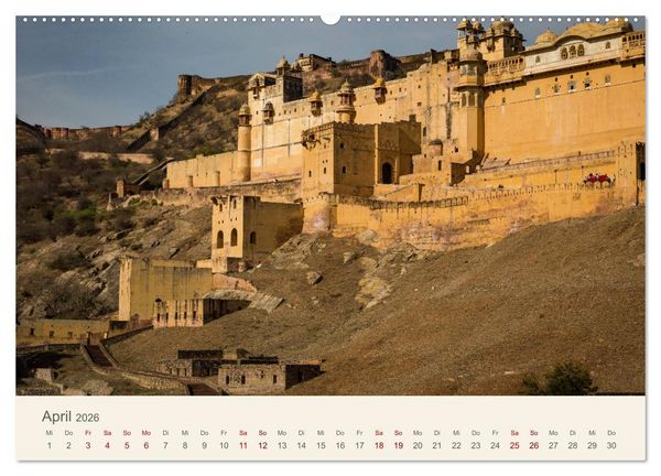 Produktbild: Rajasthan - Architektur im Land der K&ouml;nige (Wandkalender 2026 DIN A2 quer), CALVENDO Monatskalender