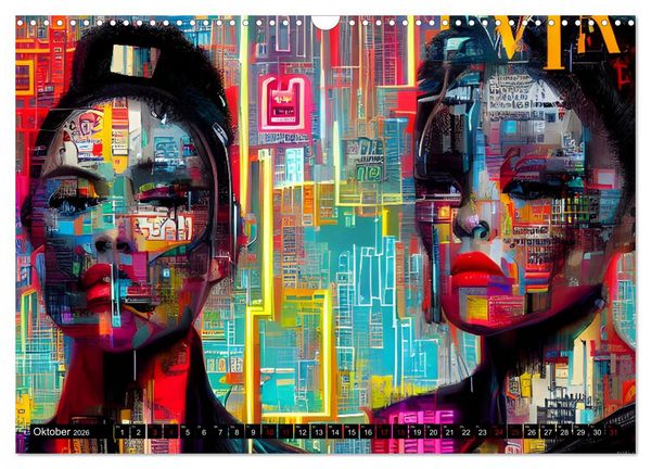 Produktbild: Abstrakt color Art (Wandkalender 2026 DIN A3 quer), CALVENDO Monatskalender