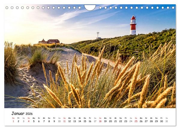 Produktbild: Borkum, bezaubernde Nordseeinsel (Wandkalender 2026 DIN A4 quer), CALVENDO Monatskalender