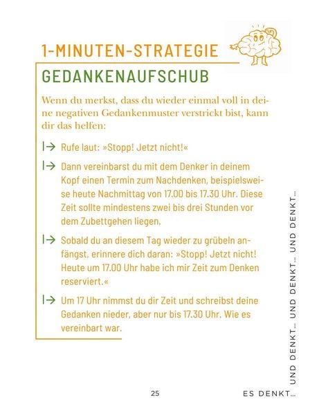 Produktbild: Die 1-Minuten-Strategie gegen Overthinking