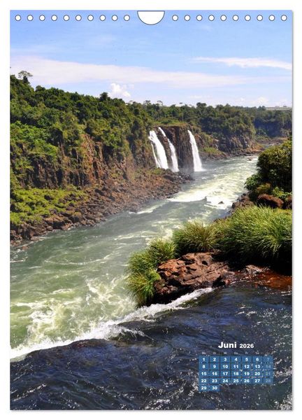 Produktbild: Wasserf&auml;lle S&uuml;damerikas - Iguazu Wasserf&auml;lle (Wandkalender 2026 DIN A4 hoch), CALVENDO Monatskalender
