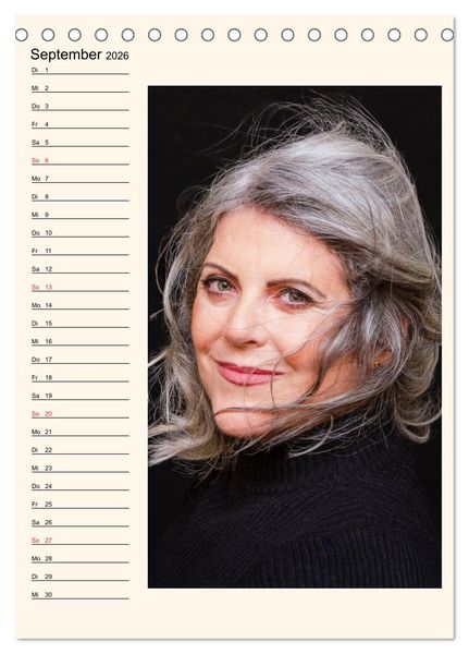 Produktbild: Silberhaar (Tischkalender 2026 DIN A5 hoch), CALVENDO Monatskalender