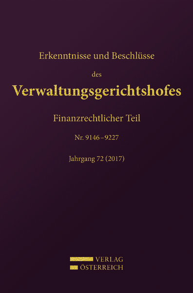 Produktbild: Erkenntnisse und Beschl&uuml;sse des Verwaltungsgerichtshofes