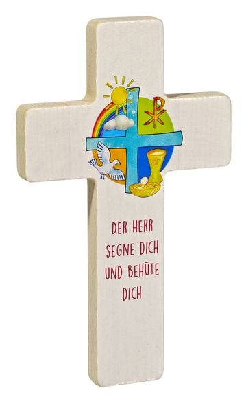 Produktbild: Holzkreuz &raquo;Der Herr segne dich und beh&uuml;te dich&laquo;