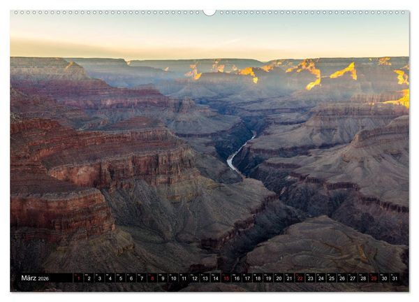 Produktbild: GRAND CANYON - Einblicke (Wandkalender 2026 DIN A2 quer), CALVENDO Monatskalender