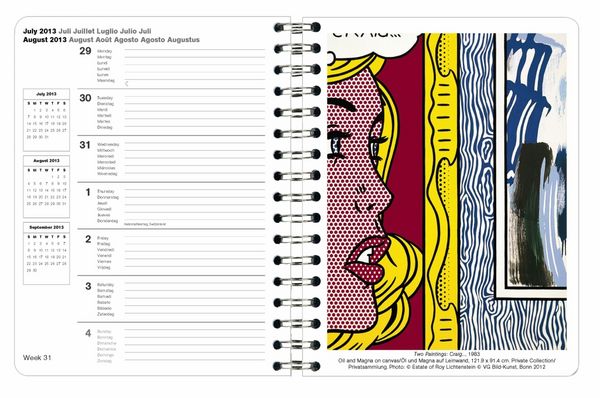 Produktbild: Roy Lichtenstein, Buchkalender 2013