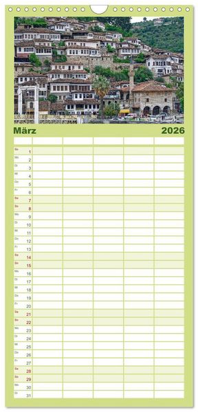 Produktbild: Familienplaner 2026 - Albanien. Eine Entdeckungsreise. mit 5 Spalten (Wandkalender, 21 x 45 cm) CALVENDO
