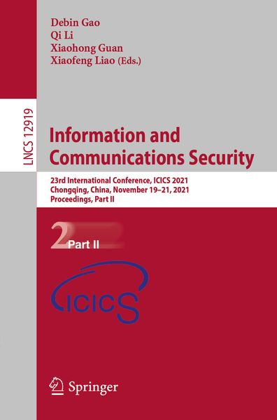 Produktbild: Information and Communications Security