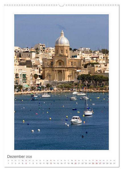 Produktbild: Malta Impressionen (Wandkalender 2026 DIN A2 hoch), CALVENDO Monatskalender