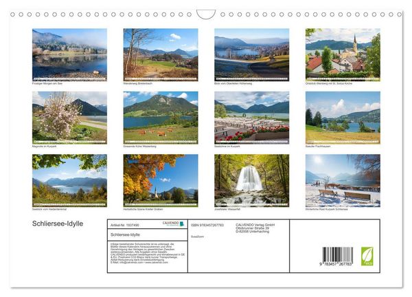 Produktbild: Schliersee-Idylle (Wandkalender 2026 DIN A3 quer), CALVENDO Monatskalender