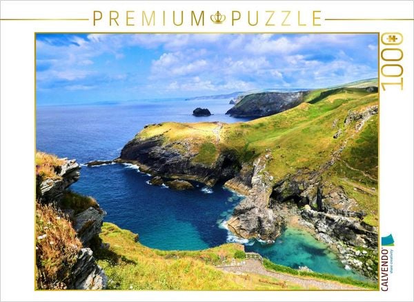 Produktbild: CALVENDO Puzzle Tintagel - Cornwall | 1000 Teile Lege-Gr&ouml;&szlig;e 64x48cm Foto-Puzzle f&uuml;r gl&uuml;ckliche Stunden