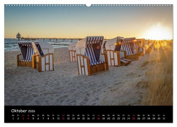 Produktbild: Ostseeregion Dar&szlig;-Zingst (Wandkalender 2026 DIN A2 quer), CALVENDO Monatskalender