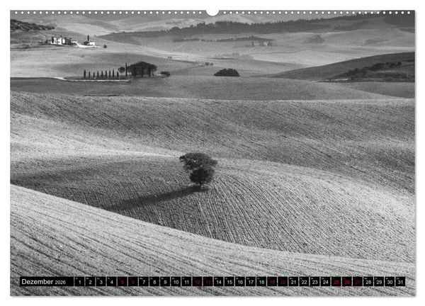 Produktbild: Toscana - monocromatico (hochwertiger Premium Wandkalender 2026 DIN A2 quer), Kunstdruck in Hochglanz