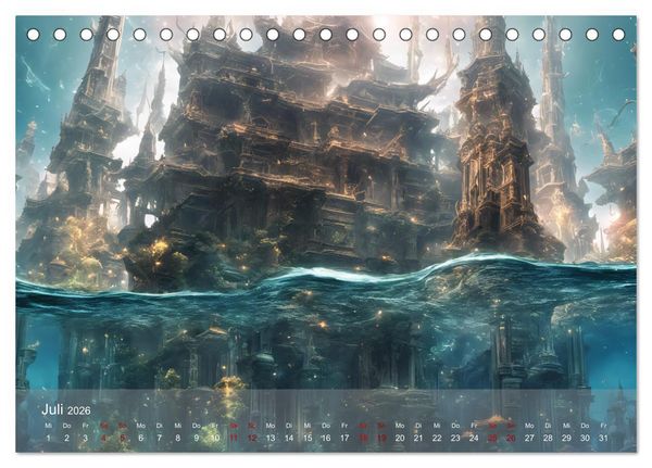 Produktbild: Epische Aussichten (Tischkalender 2026 DIN A5 quer), CALVENDO Monatskalender