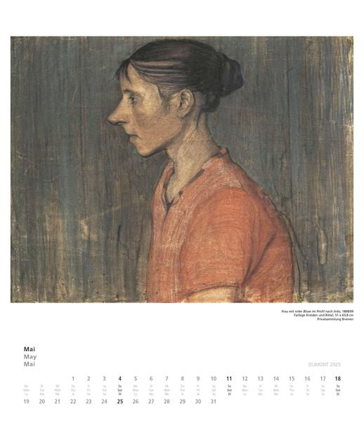 Produktbild: Paula Modersohn-Becker 2025 - Kunstkalender - Wandkalender