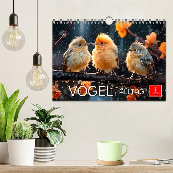 Produktbild: V&ouml;gel Alltag (Wandkalender 2026 DIN A4 quer), CALVENDO Monatskalender