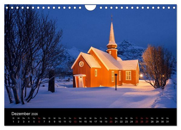 Produktbild: Traumziel Norwegen 2026 (Wandkalender 2026 DIN A4 quer), CALVENDO Monatskalender