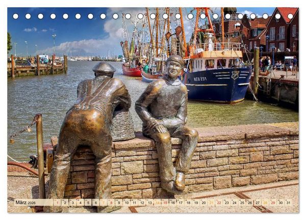 Produktbild: Sch&ouml;ne H&auml;fen in Deutschland von Greetsiel bis Lindau (Tischkalender 2026 DIN A5 quer), CALVENDO Monatskalender