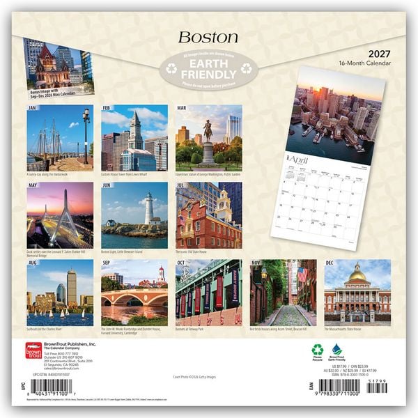 Produktbild: Boston 2027 &ndash; 16-Monatskalender