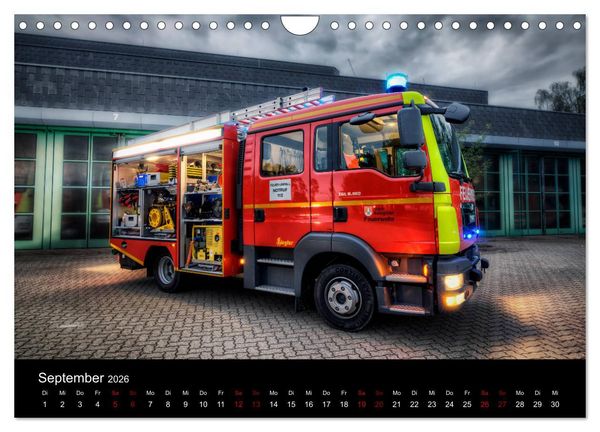 Produktbild: Feuerwehr und Rettungsdienst (Wandkalender 2026 DIN A4 quer), CALVENDO Monatskalender