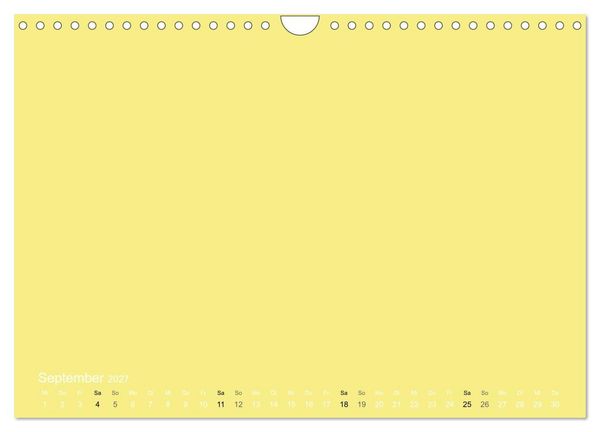 Produktbild: Bastelkalender - Gelb (Wandkalender 2027 DIN A4 quer), CALVENDO Monatskalender