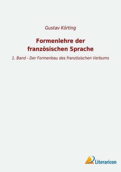 Produktbild: Formenlehre der franz&ouml;sischen Sprache