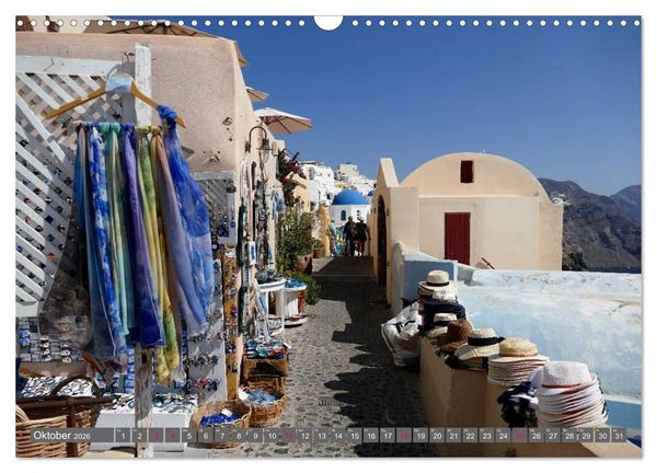 Produktbild: Santorini - Insel ewiger Liebe (Wandkalender 2026 DIN A3 quer), CALVENDO Monatskalender